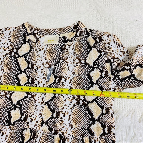 Anthropologie Maeve Juno Snake Print Dress - Picture 9 of 16